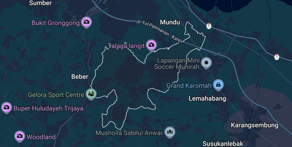 Peta Kecamatan Greged